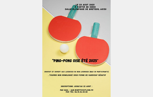 Ping Pong Oise été 2025